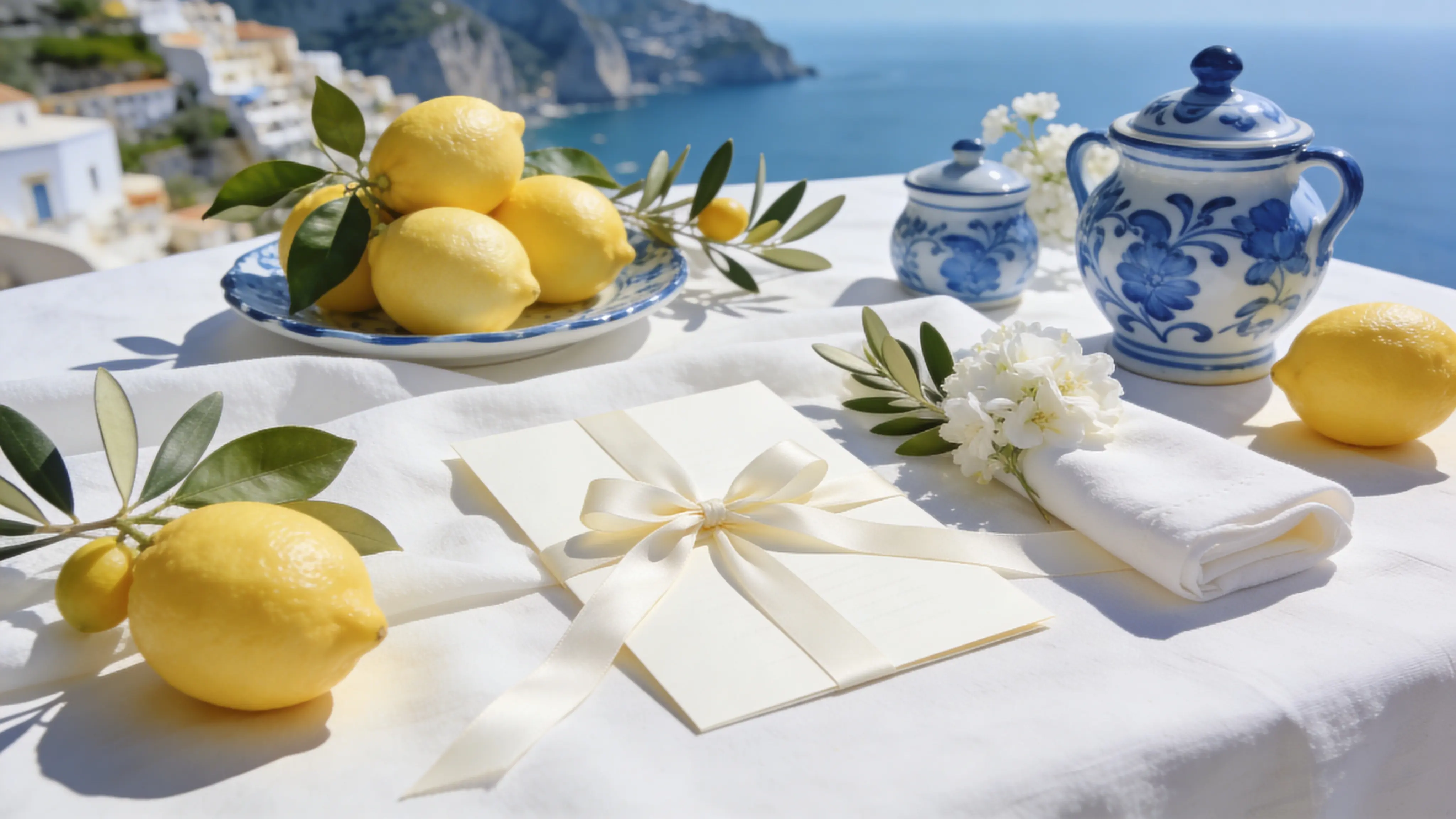 Amalfi wedding website template preview