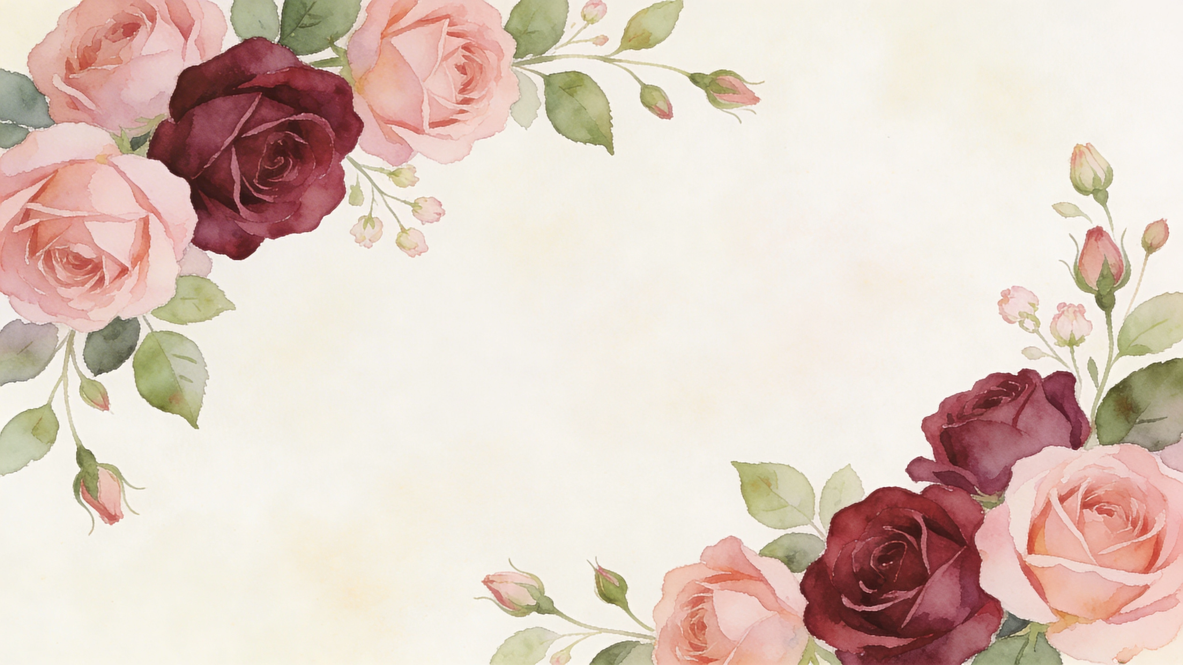 Rosas wedding website template preview